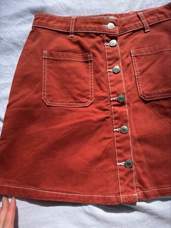 Jupe en jean boutonnée rouille Denim Co – Taille 36 (S)