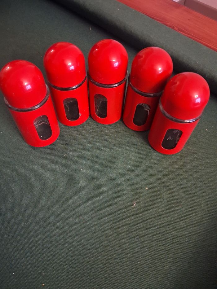 Lot 5 pots à épices