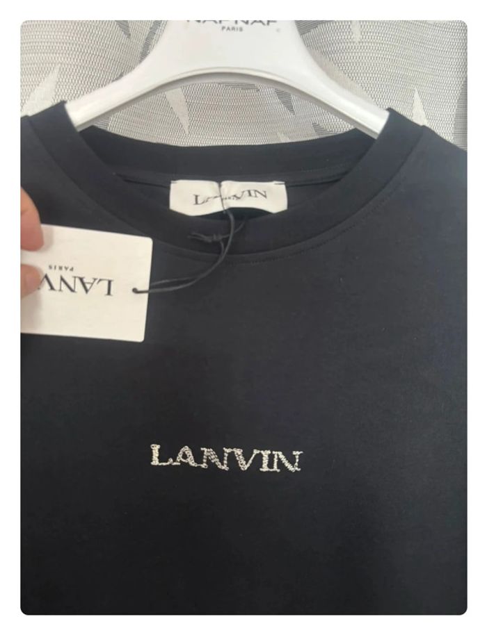 T-shirt noir Lanvin taille Xs - photo numéro 3