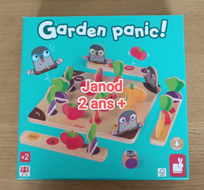Jeu en bois Garden Panic édition Janod 2 ans +