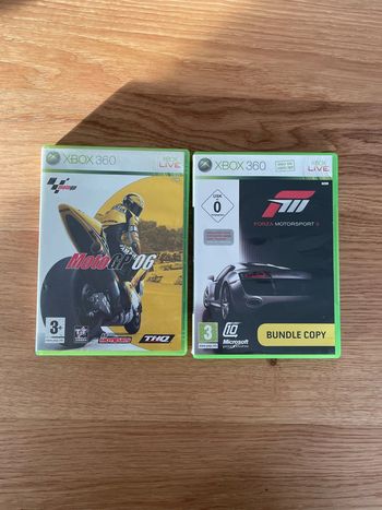 2 jeux Xbox 360 Moto GP 06 et Forza Motorsport 3