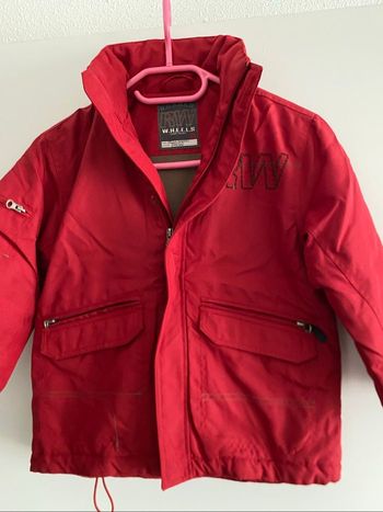 DPAM parka rouge foncé 8 ans