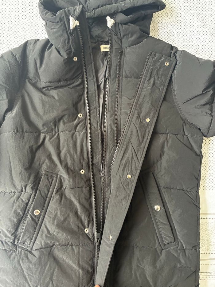 Doudoune Zadig & Voltaire Kell Crinckle Noire - Taille S - Neuve - photo numéro 3