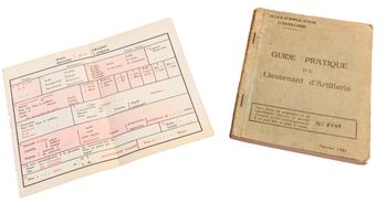 Ecole d' application d' Artillerie Guide pratique du Lieutenant de l' Artillerie  (Février 1951) 