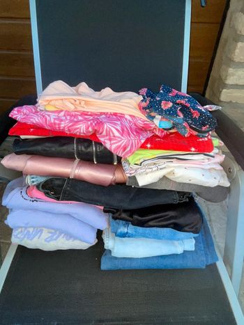 Lot vêtements fille été/automne 10/12/14 ans