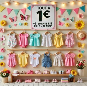 Lot fille 12 mois été 