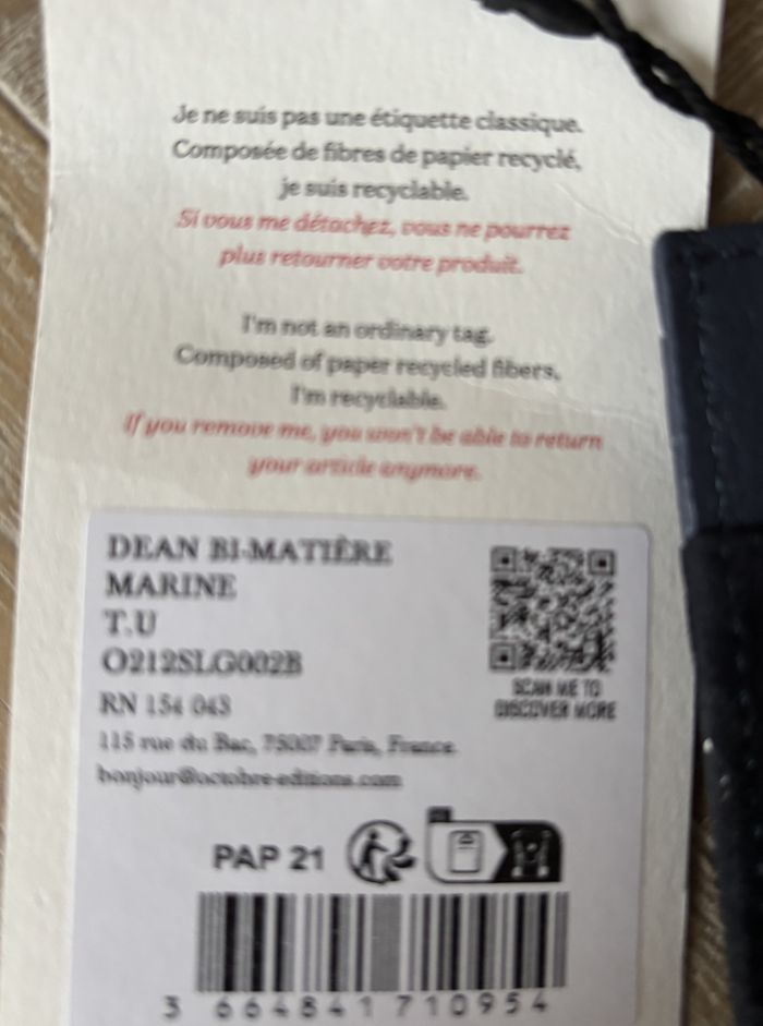 CEINTURE PORTE CARTE OCTOBRE EDITIONS - photo numéro 7