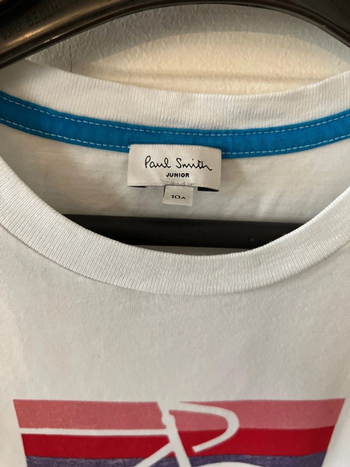 T-shirt blanc manches courtes 10 ans - Paul Smith - photo numéro 4