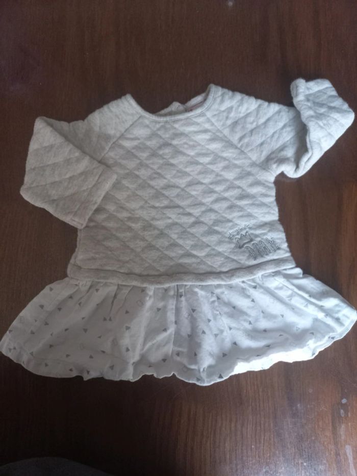 Robe-sweat grise dpam 3mois