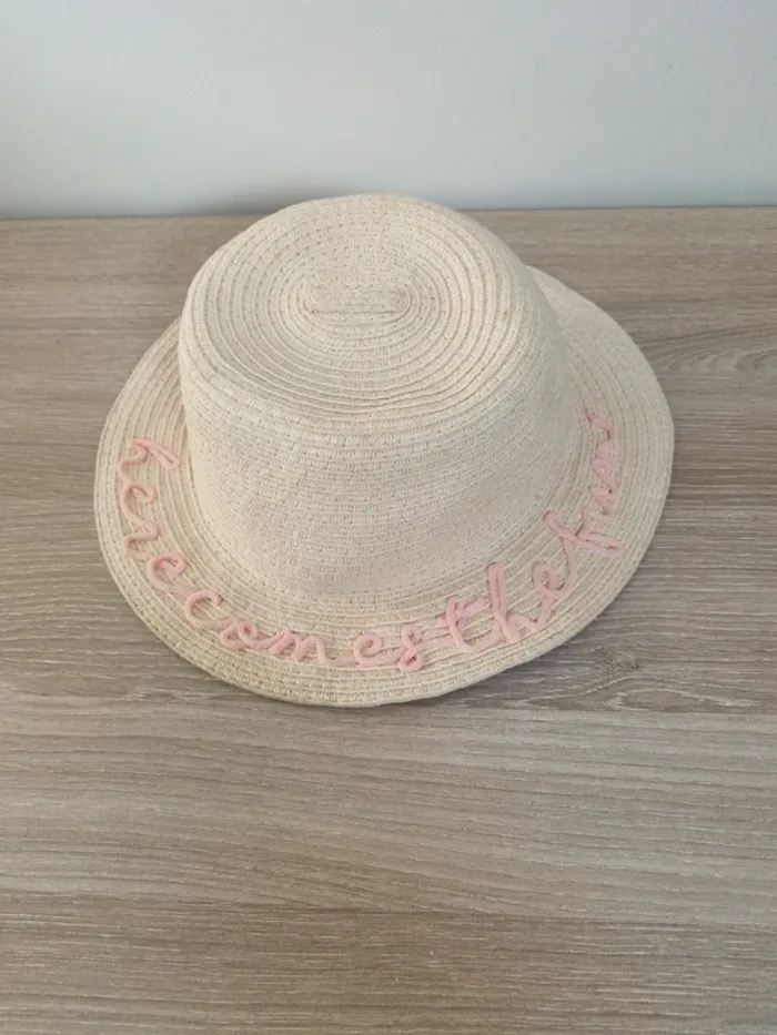 Chapeau paille fille 51cm - photo numéro 2