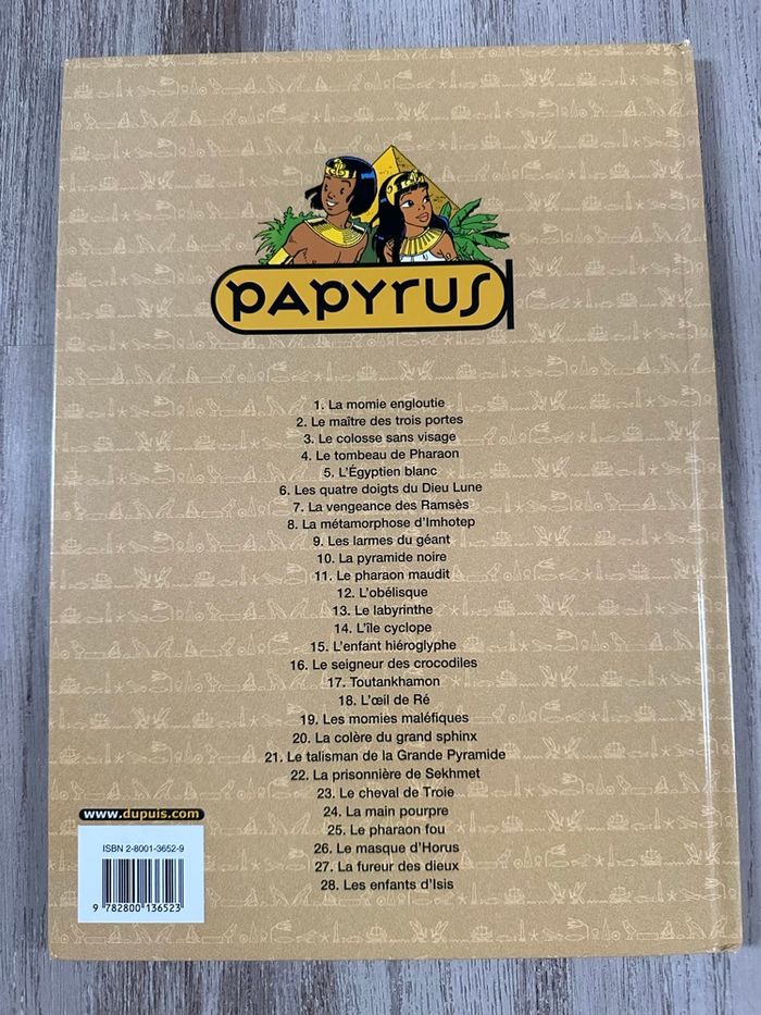 Livre Papyrus « Les enfants d’Isis » - photo numéro 2