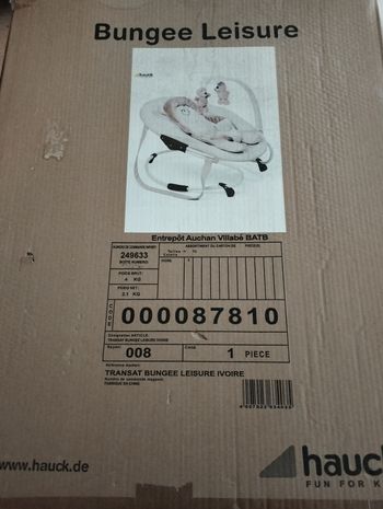 Transat bungee leisure ivoire