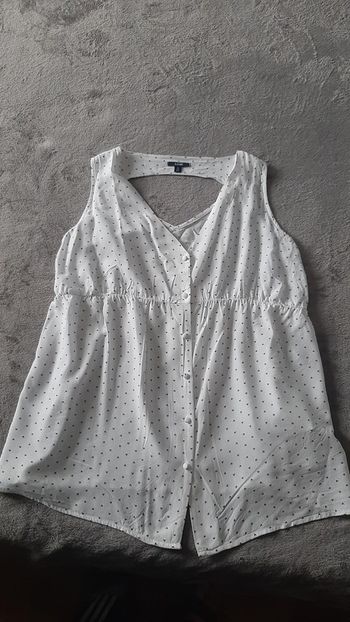 débardeur col V, décolleté dos