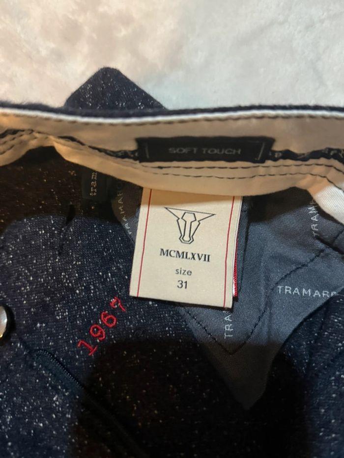 Tramarossa - Jean en laine, coupe droite, Bleu marine, taille 31 - photo numéro 6