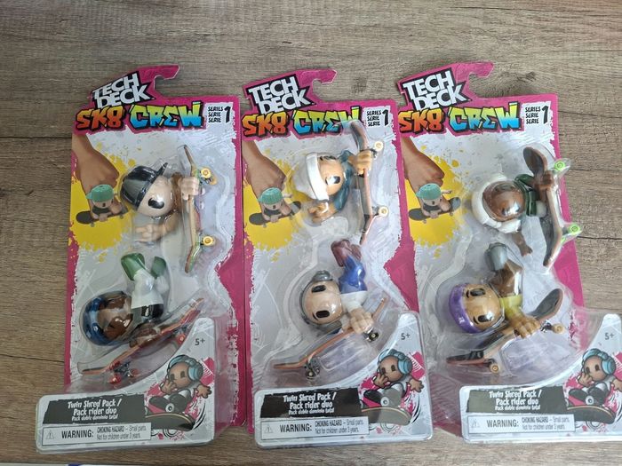 Lot de 3 packs Tech Deck SK8 Crew – Série 1