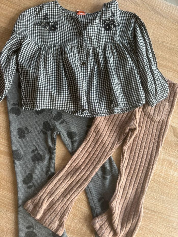 Ensemble legging et blouse  3-4 ans
