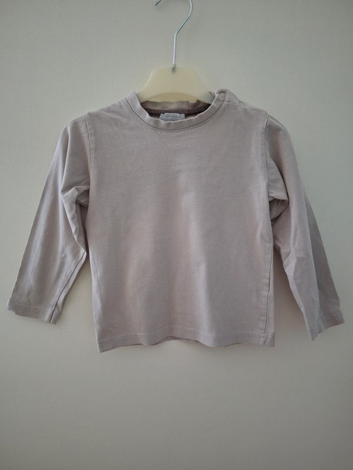 t-shirt manches longues kimbaloo crème 3ans