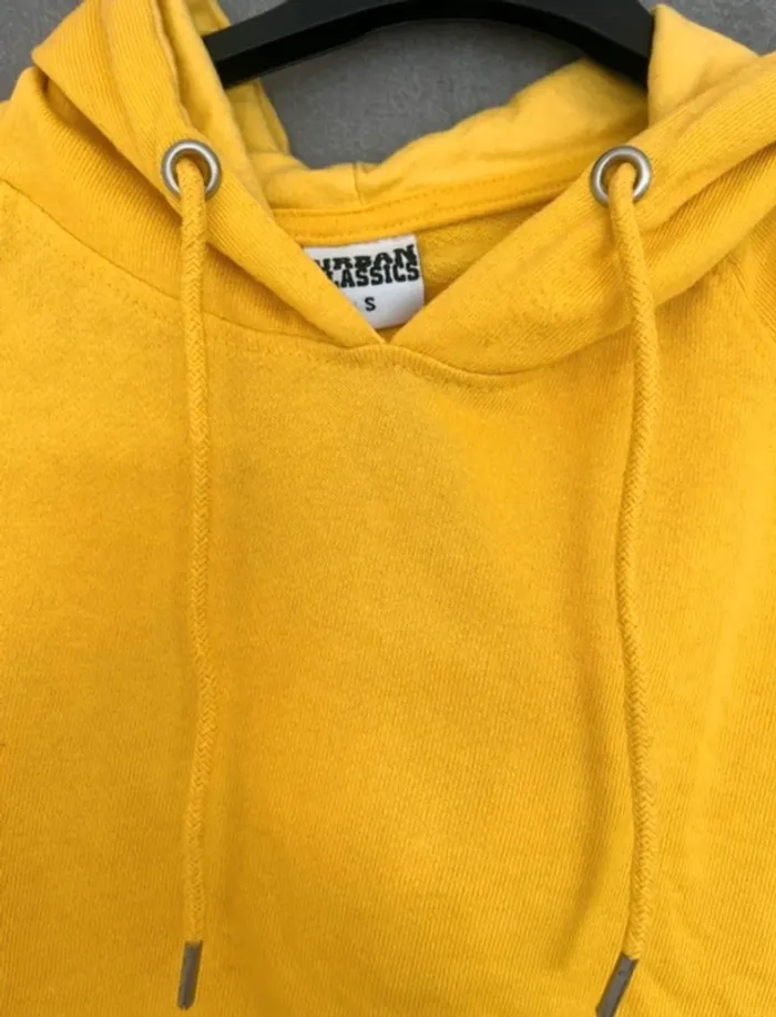 Sweat jaune crop top Urban Classics - photo numéro 4