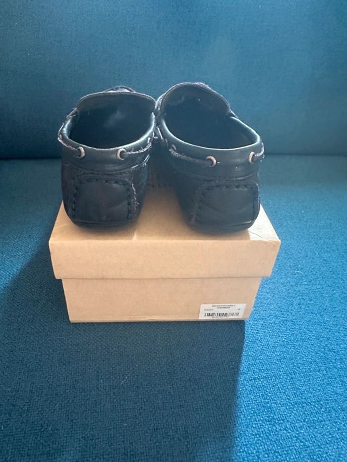 Mocassins Hackett cuir bleu marine 32 - photo numéro 2