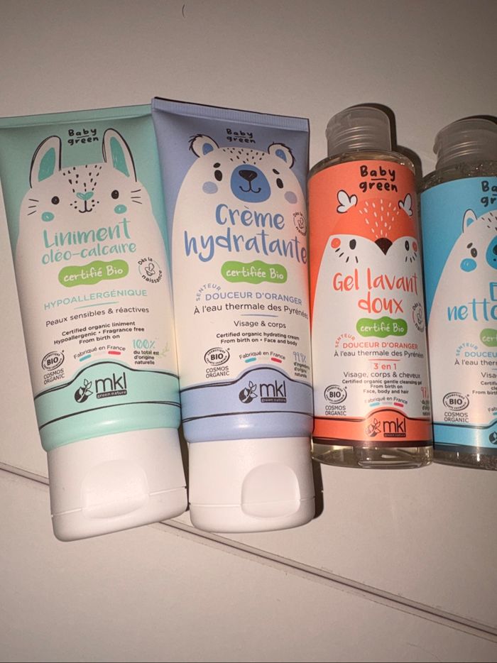 Lot de 4 produits bébé Baby Green certifiés Bio - photo numéro 2
