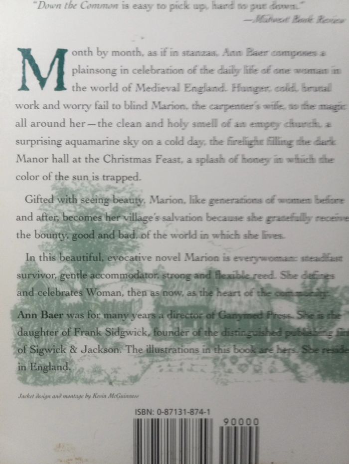 Livre en anglais - Ann Baer - Down thé Common - photo numéro 3