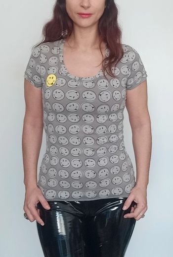 T-shirt sympa smileys Clockhouse taille 38