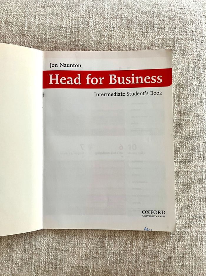 Head for Business Intermediate Student’s Book de Jon Naunton – Oxford - photo numéro 3