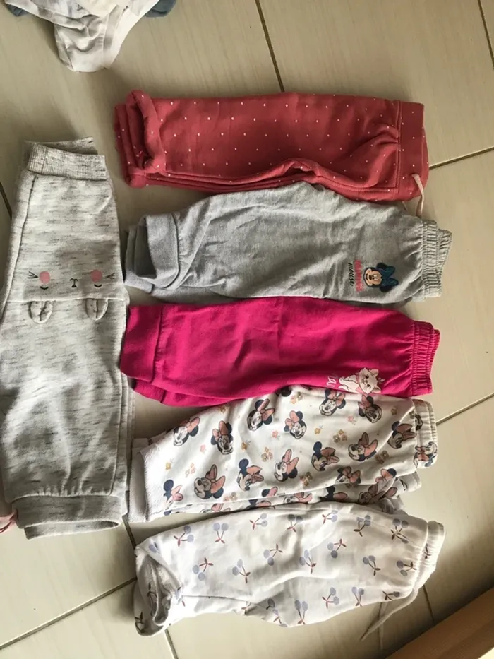 Lot de 6 jogging 12 mois fille kiabi obaibi