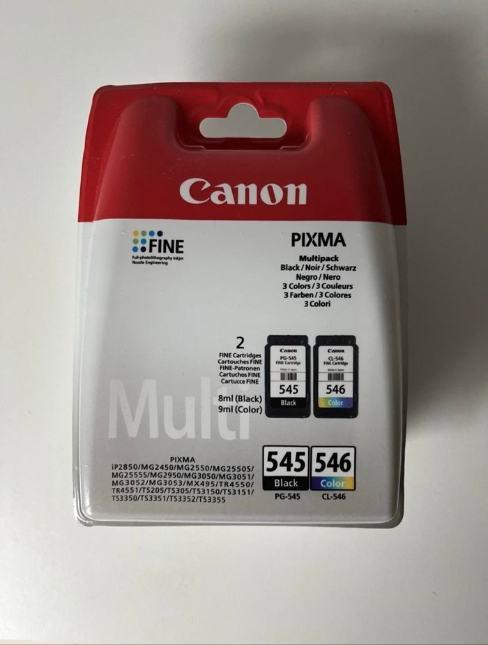 Cartouche d’encre Canon 545 546
