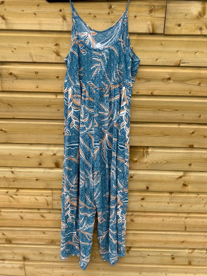Combinaison pantalon légère fine bretelle motif feuille - Lightweight jumpsuit-Primark taille 44 - photo numéro 3