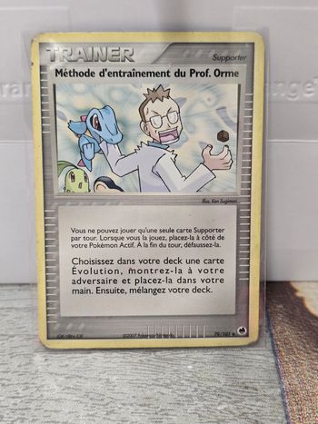Carte pokémon Méthode d'entraînement du Prof. Orme