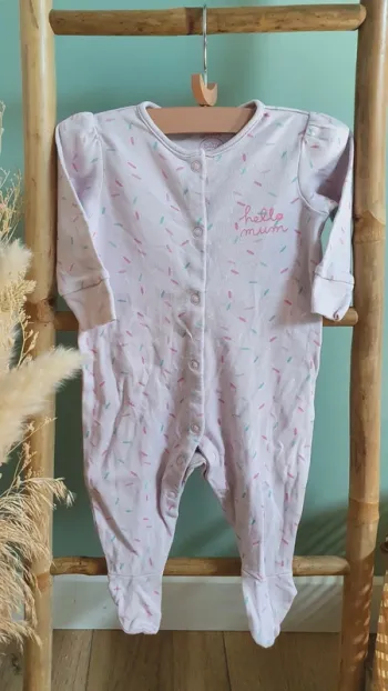 Pyjama/Grenouillère "Hello mum"