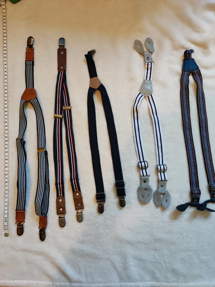 Lot de 5 bretelles enfant garçon