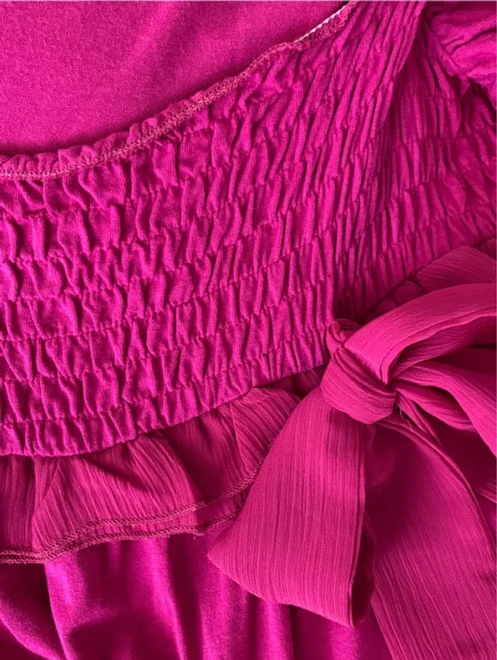 Teeshirt fushia 42 élastique noeud - photo numéro 10