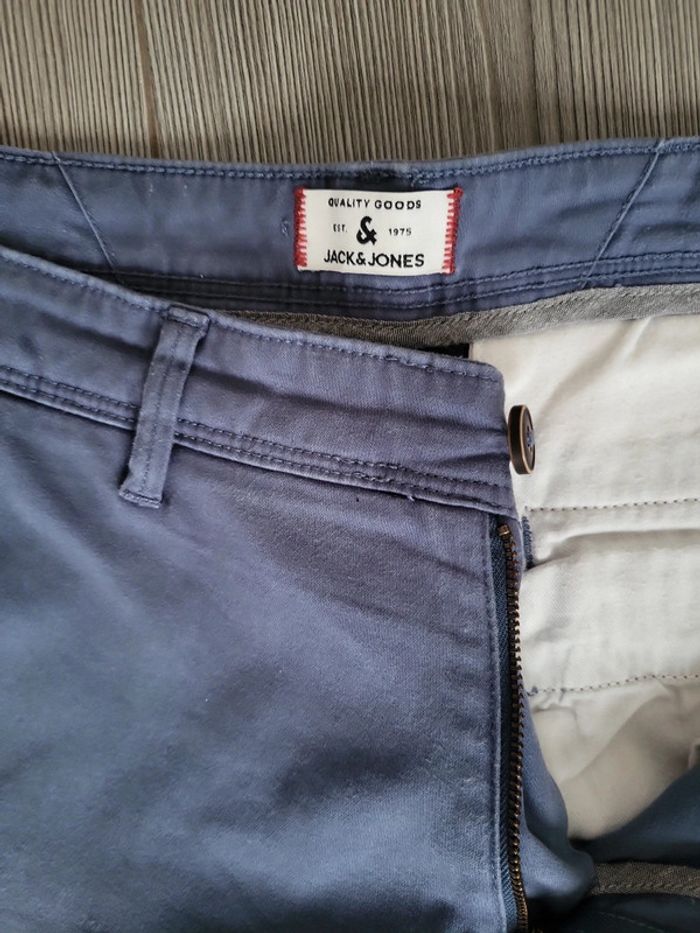 Pantalon bleu Jack and Jones t34/32 - photo numéro 4