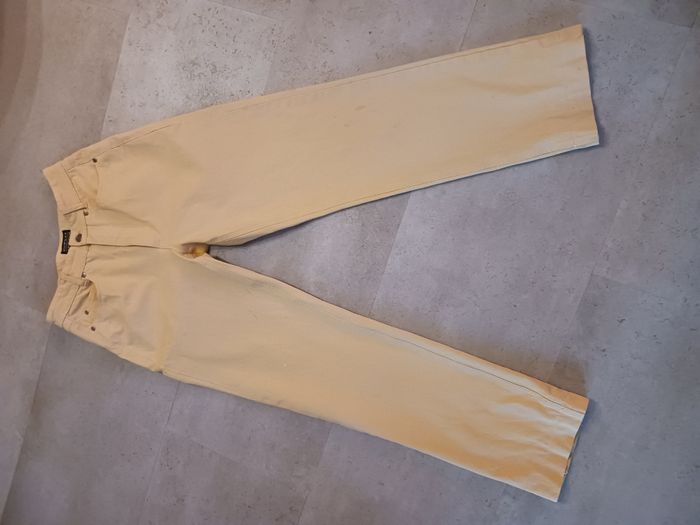 pantalon en toile jean jaune Taille 36 Repeat - photo numéro 2