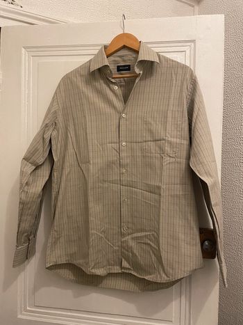 Chemise à rayures Vintage Beige Rochas Taille L