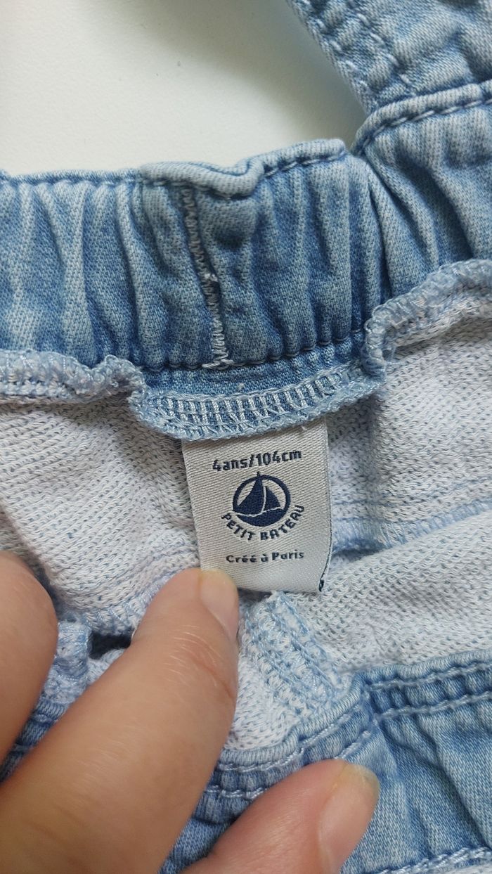 Salopette en jeans petit bateau taille 3 ans - photo numéro 5