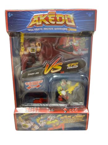 Akedo Ultimate Arcade Warriors Chux Lee Vs Epic Crackup Moose Toys neuf