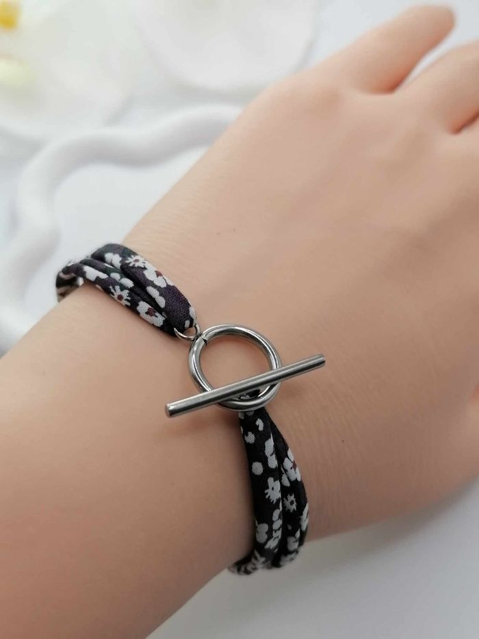 Bracelet liberty fermoir en acier inoxydable