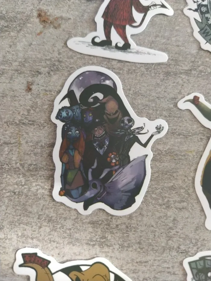 Lot de stickers autocollant sur le thème de l'étrange Noël de monsieur jack (lot E) - photo numéro 5