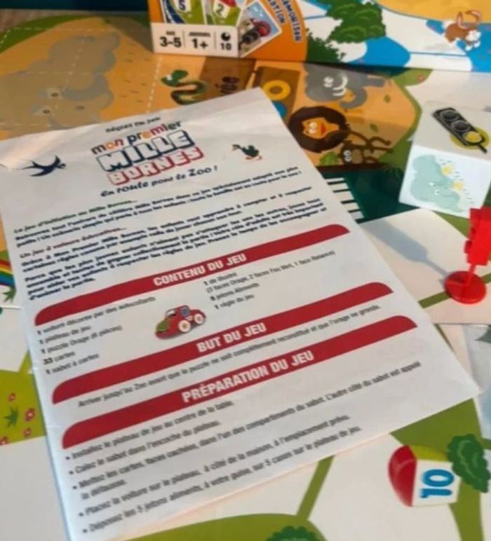 Jeu de société mon premier mille bornes en route pour le zoo - photo numéro 3
