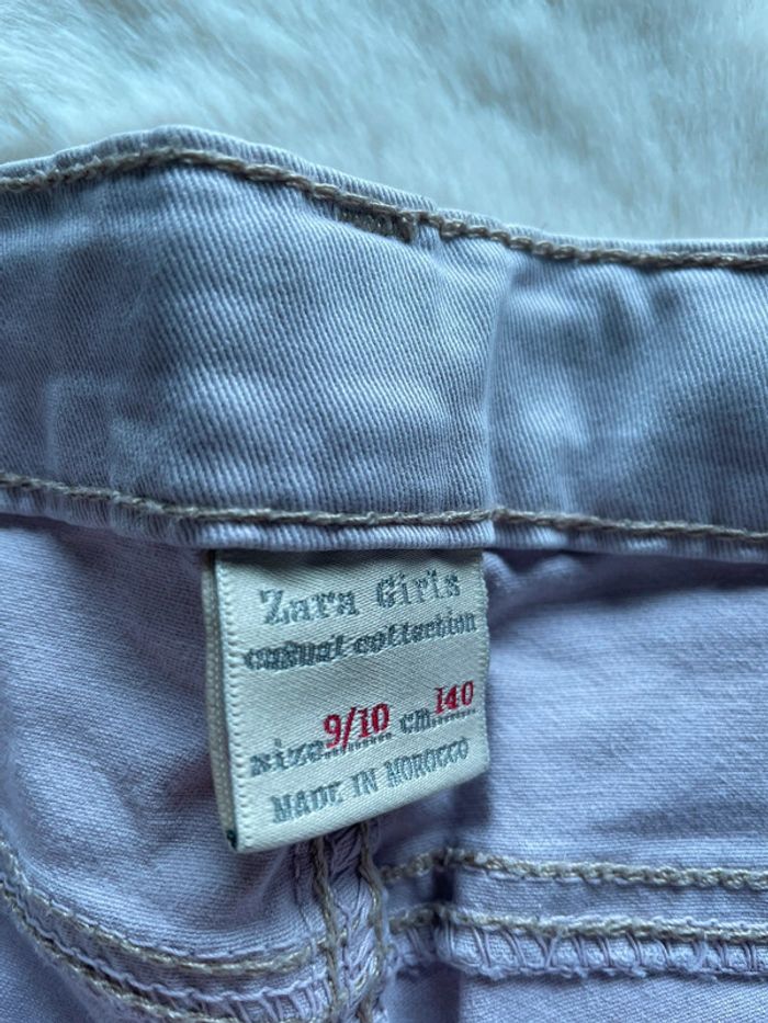 Jean rose pale Zara 9/10 ans - photo numéro 4