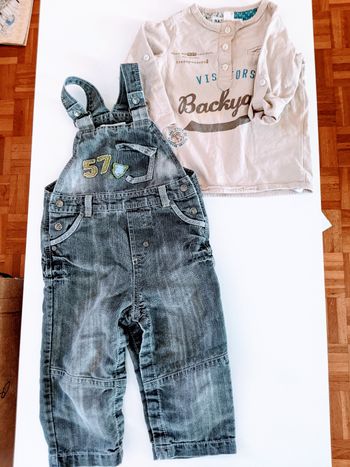 Ensemble salopette Lulu Castagnette 18 mois cm