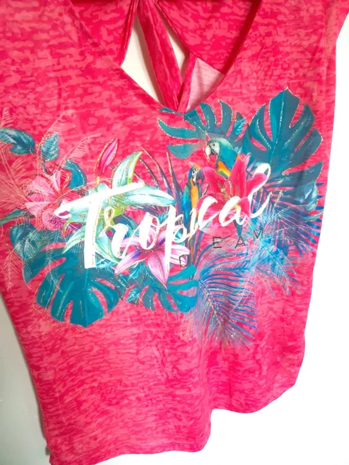 T-shirt rose Grain de malice taille s - photo numéro 4