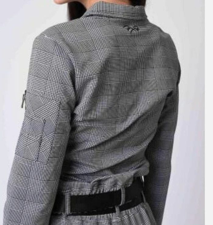 Veste courte à carreaux projet X paris - photo numéro 12