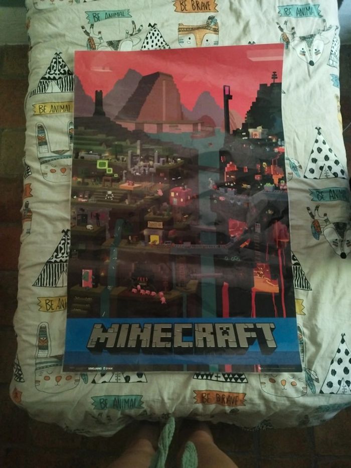 Poster plastifié Minecraft