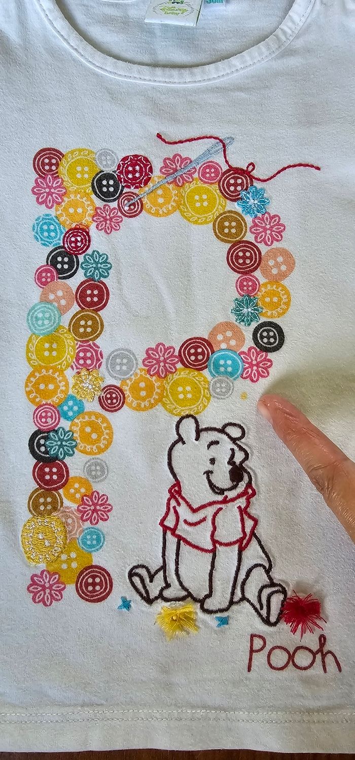 Tee shirt anches longues fille 36mois - photo numéro 2