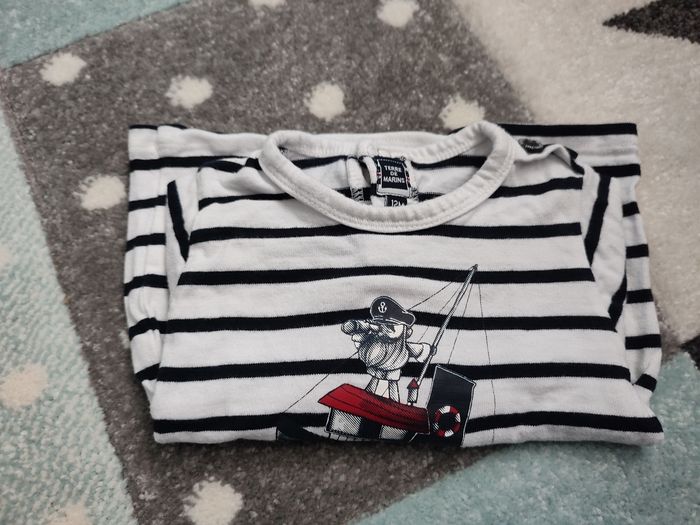 T-shirt manches longues 12 mois terre de marin - photo numéro 3