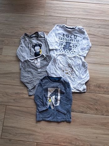 Lot de 5 tee shirts manche longue Lulu castagnette